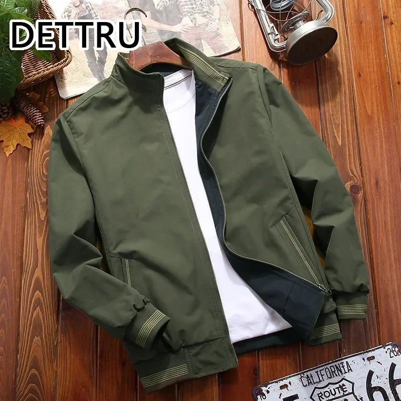 New Arrival Men's Casual Jacket Trendy Double-Sided Wear Stand Collar Coat jackets