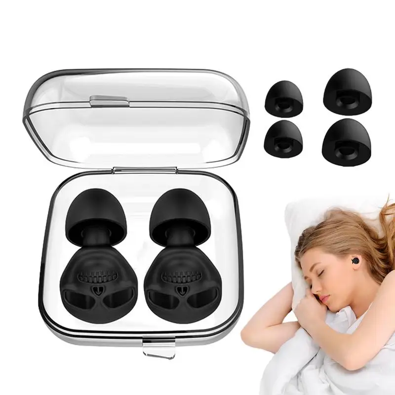 

Earplugs For Sleeping Skull Design Ear Plugs For Airplane Silicone Ear Plugs Soft Hearing Protection Ear Plugs For Travel Work