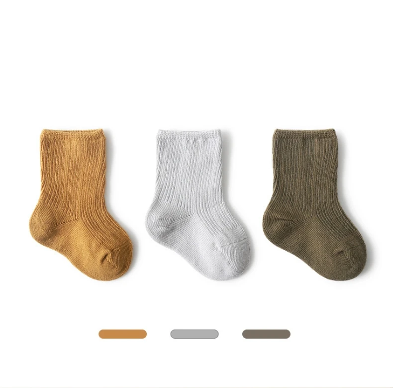 3 Paar Babys ocken Set Baumwolle Neugeborene Kleinkind Boden süße kurze Socken 0-1-3y Kinder Kinder Sports ocken für Mädchen Jungen