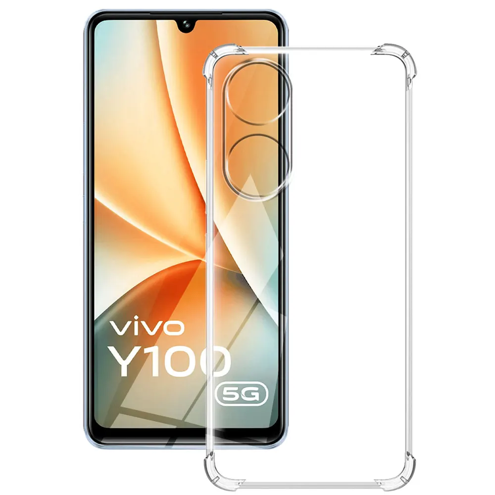 For Vivo Y100 5G V2239 Case 2023 Soft Silicone Cover For Vivo Y100 5G 900 Phone Case for VIVO Y100 Global Clear Shockproof Coque