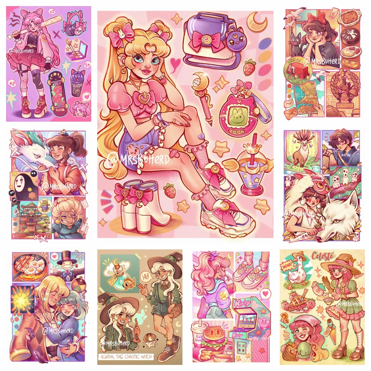 

Cute Magic Girl Diamond Painting 5D DIY Full Drill Canvas Stitch Cross Set Mosaic Embroidery Gift Home Decor Handcraft Children