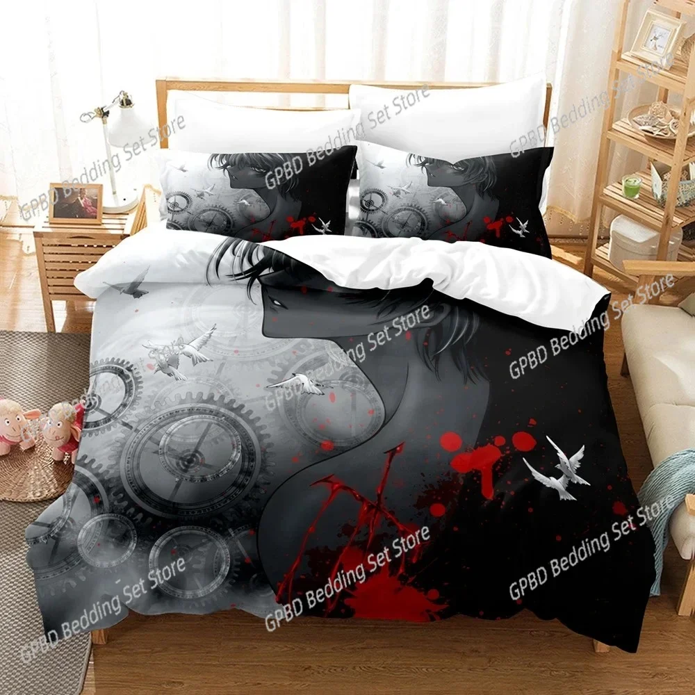 

3D Print X1999 Anime Bedding Set For Bedroom Soft Modern Bedspreads Comefortable Kids Duvet Cover Quilt Cover And Pillowcase