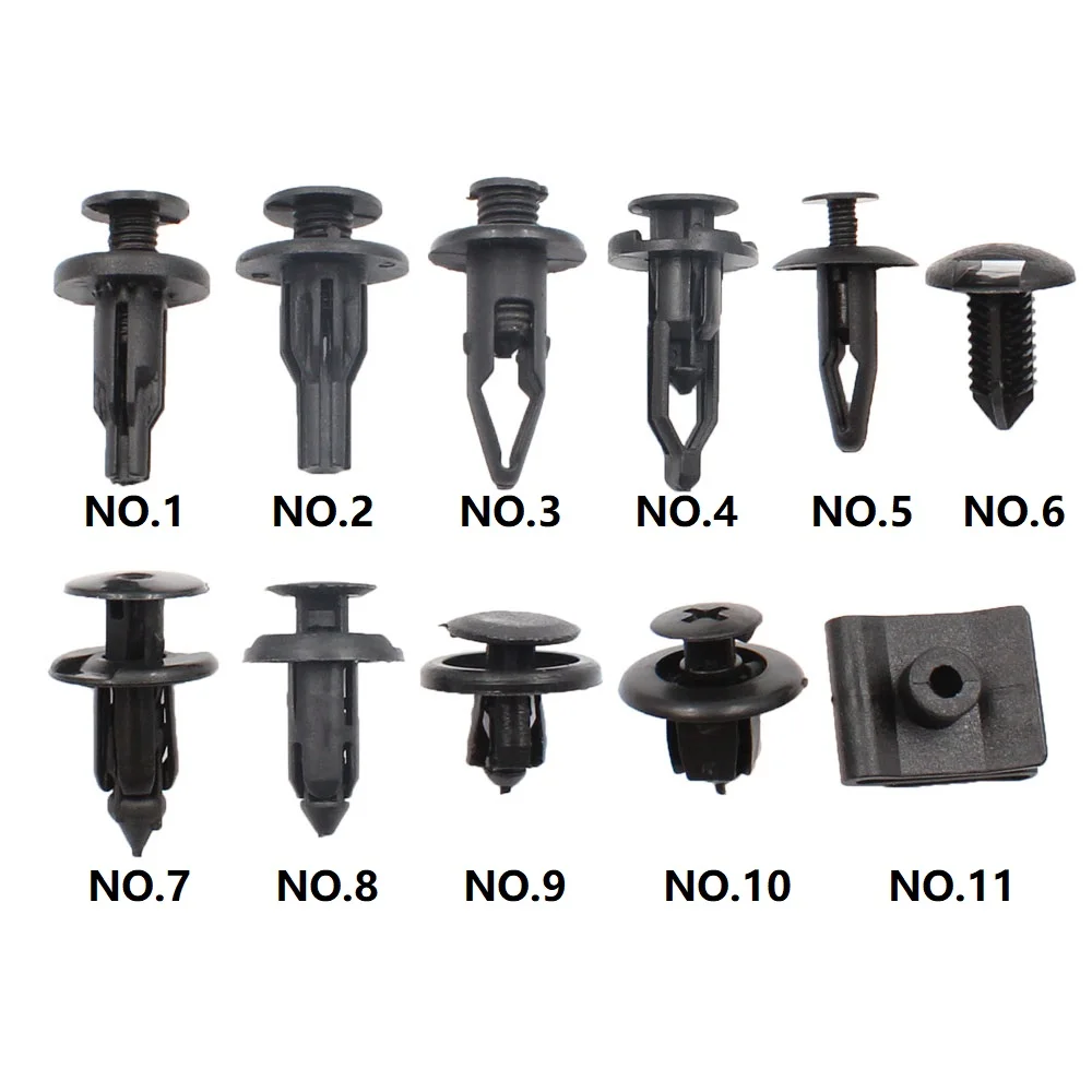 Mixed 110Pcs Auto Bumper Fastener For Toyota Honda Plastic Rivet Retainer Push Engine Cover Fender Car Door Trim Panel Clips