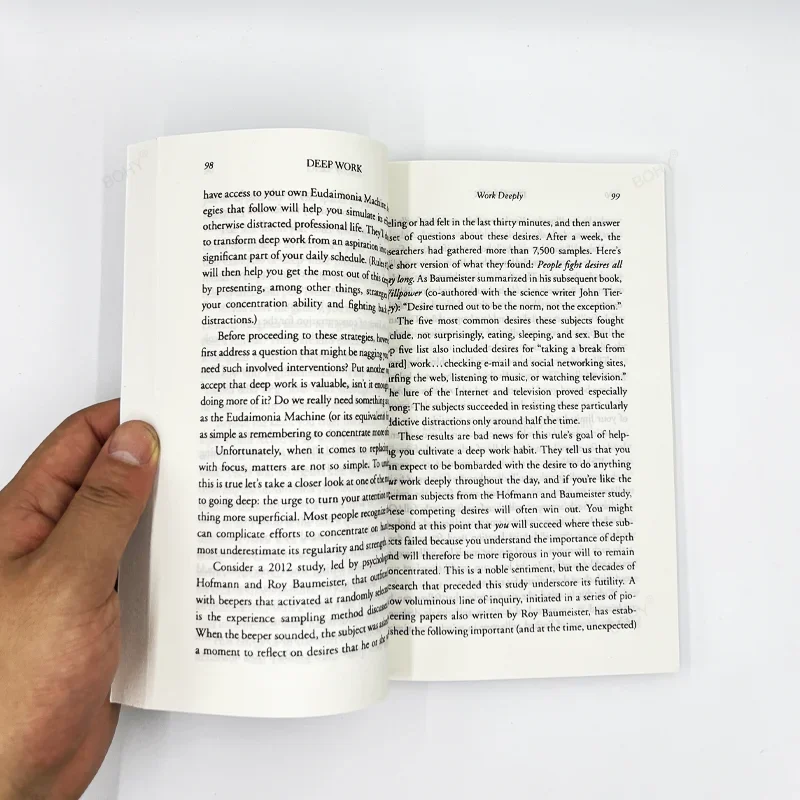 Livro de Auto-Ajuda de Trabalho Profundo, Regras para o Sucesso Focado em Um Mundo Diagrama por Cal, Inglaterra, Inglês Livros