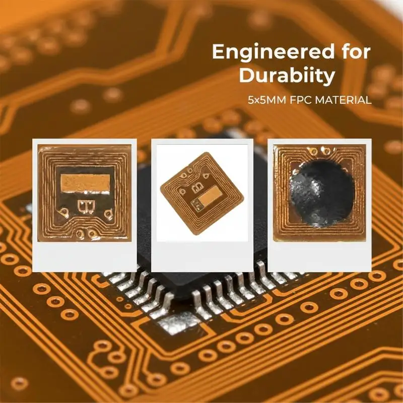 

NFC RFID Tag Sticker 5x5mm Programmable Micro FPC 1mm Distance for Consumer Electronics Intelligent Packaging and Supply Chain