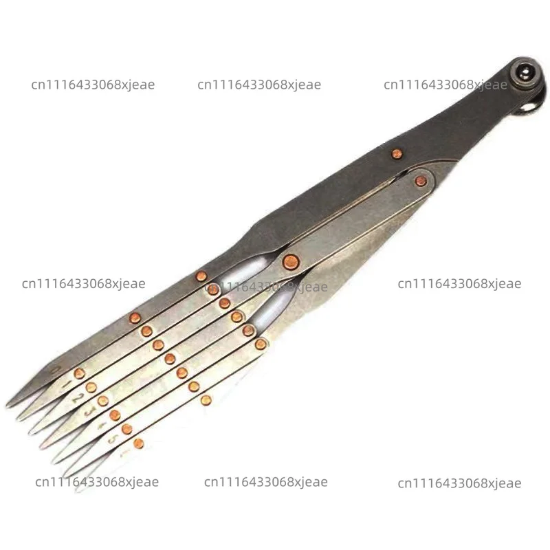Stainless steel equidistant ruler 4806 handmade DIY leather watch belt making tool, quick aliquot