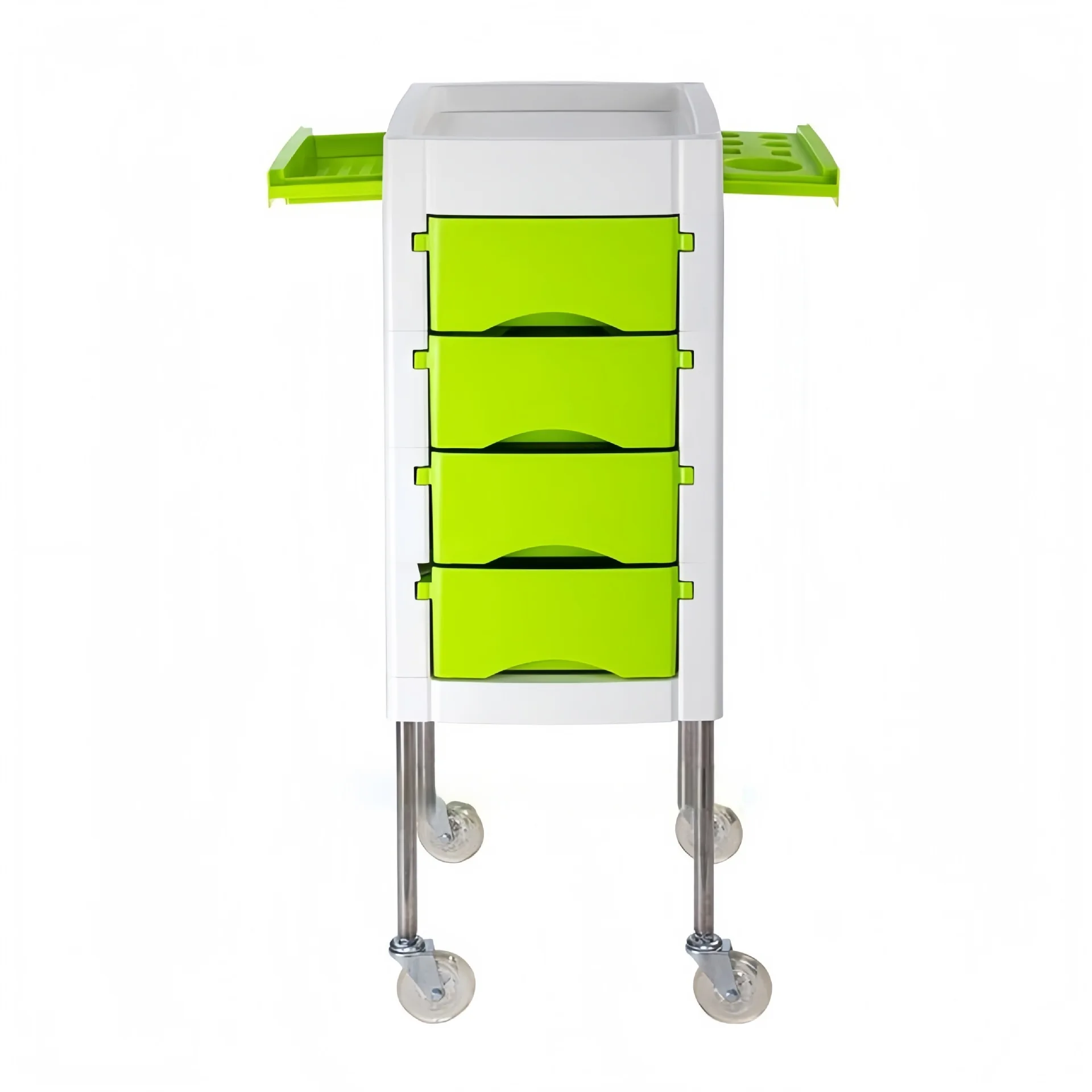Modern Multifunctional Hairdressing Trolley, 4-Drawer Movable Hand Cart, Salon Beauty Barber Equipment, Styling Storage Solution