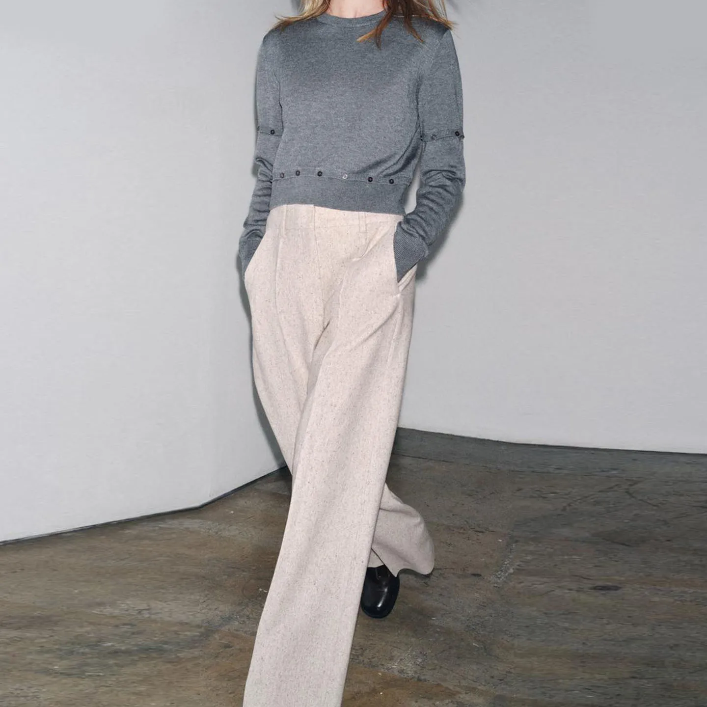 Loose Wide Leg Pants Women's Fashion Personality Structure Casual Trousers Autumn New Arrival Zadata Brand Natural Waist