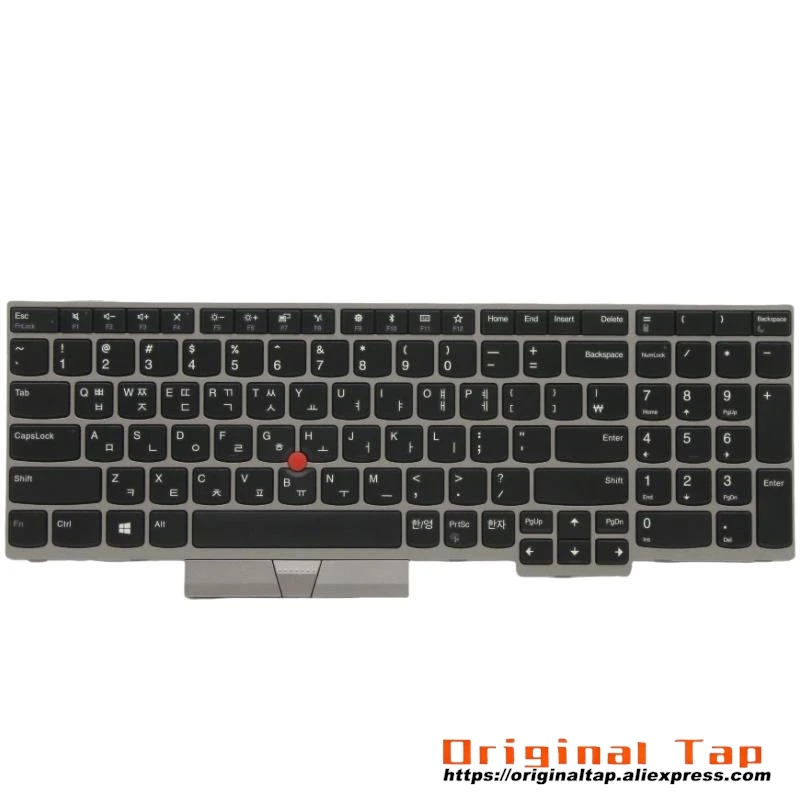 KR Korean Keyboard for Lenovo Thinkpad E595 E580 E585 E590 T590 P53S L580 L590 P52 P72 P53 P73 01YN651 01YN731