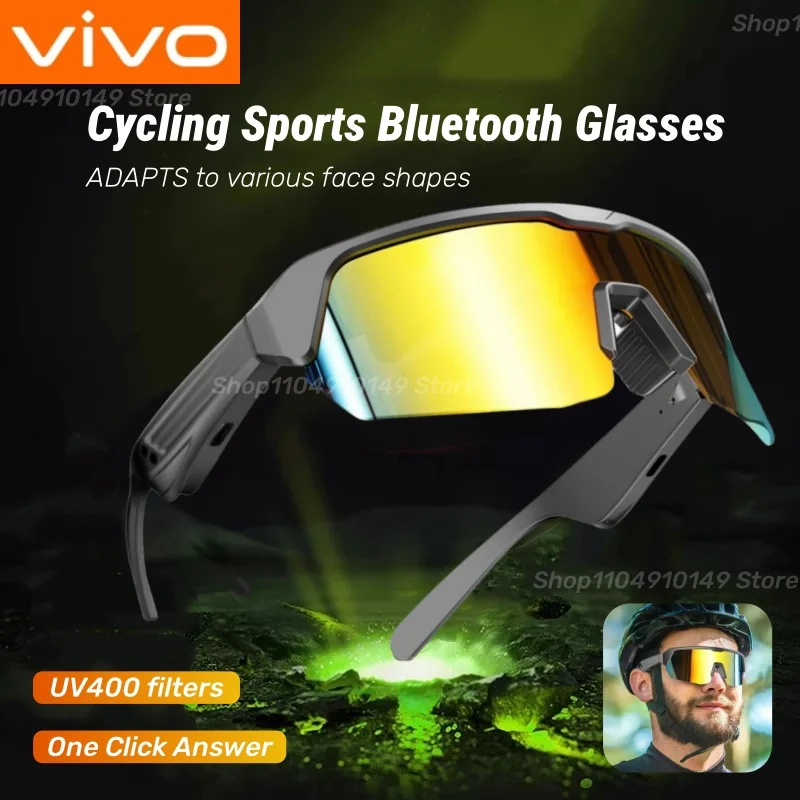 

VIVO Велоспорт Bluetooth Умные очки Технология Аудио вызов Дистанционная гарнитура Солнцезащитные очки Спортивное вождение Музыкальные наушники Очки