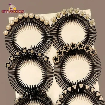 Runde Haar Organizer Neue Koreanische Haar Kamm Haarspangen für Mädchen Frauen Kinder Hochsteckfrisur Kopfbedeckungen Mädchen Kinder Frauen Haar Zubehör