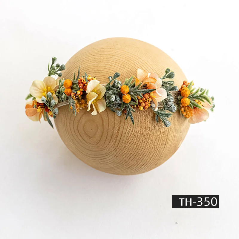 Baby Headwear Shooting Props Creativity Handmade Production Artificial Flower Adjustable Straps Fancy Headband Photography Props