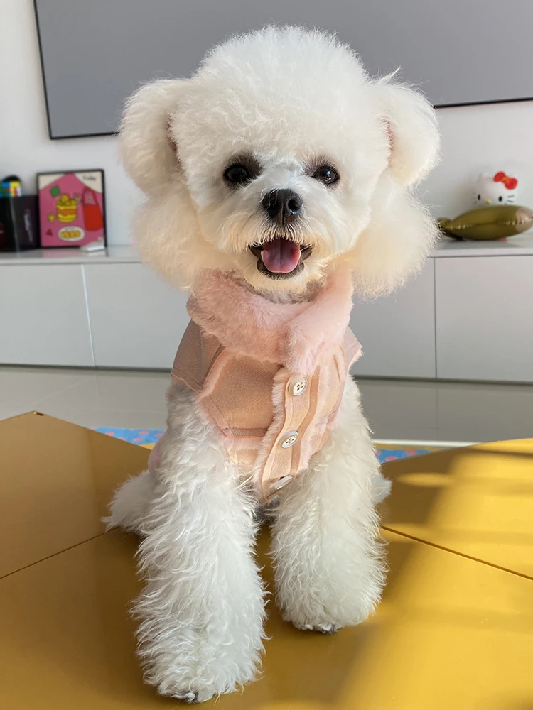 Ropa para Perros J Home Dr House, Chaleco de Gamuza para Cachorros, Ropa de Invierno para Perros Pequeños, Suministros para Mascotas