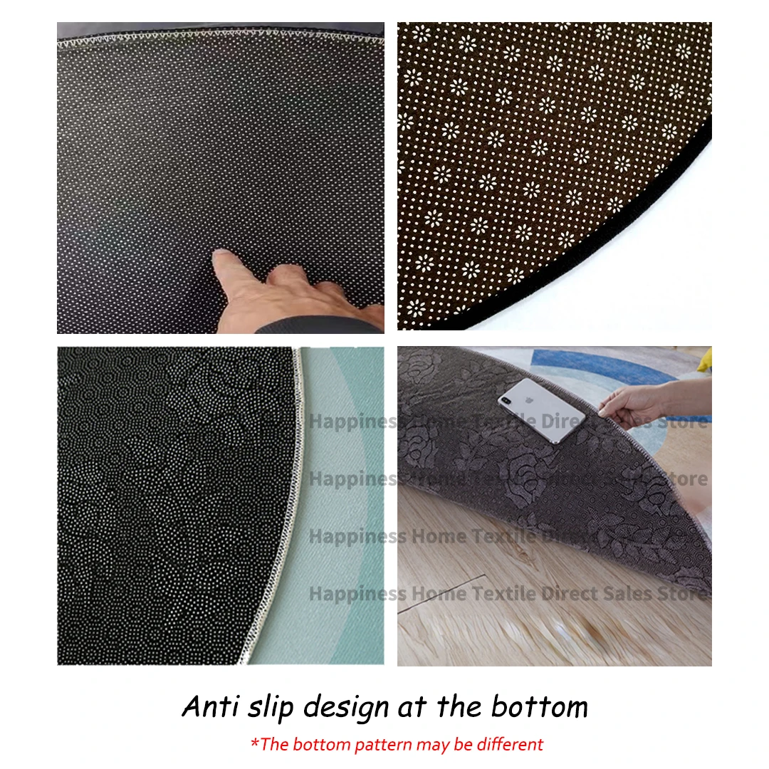 Oval Style Living Room Carpet 200x300 Luxury Large Area Rugs for Bedroom Soft Fluffy Bedside Carpet Washable Office Floor Mats