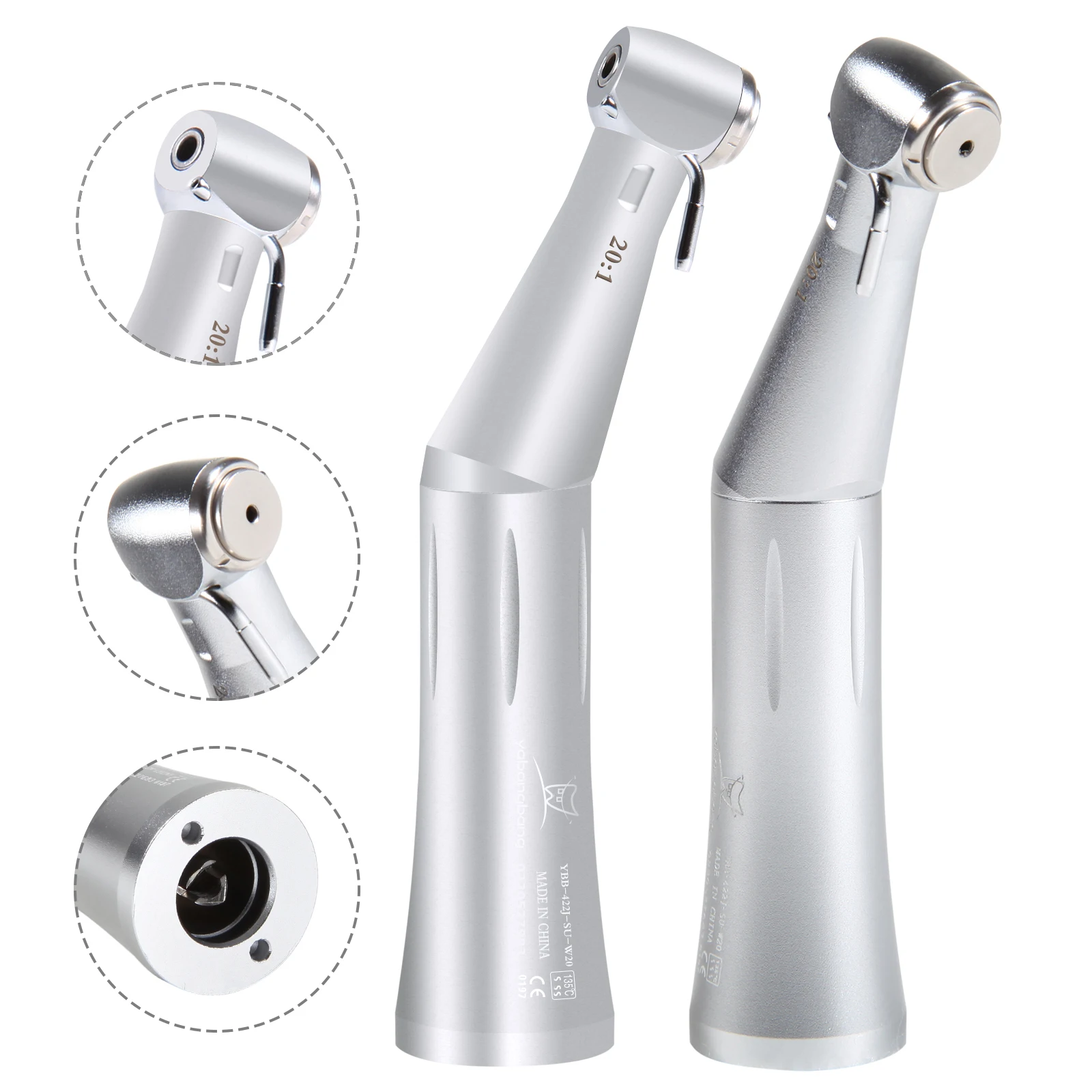 

MAX SG20 Push Button 20:1 contra angle External water spray Low Speed NS K den tal handpiece