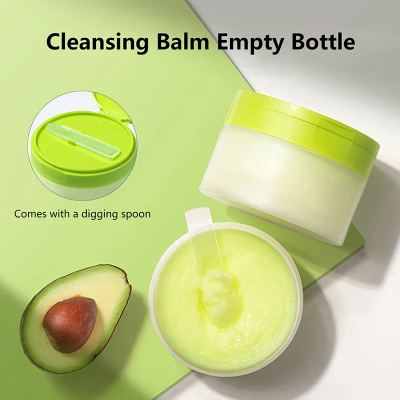 100-г-пустая-откидная-крышка-бутылка-для-очищающего-бальзама-полипропиленовая-круглая-матовая-банка-для-крема-контейнер-для-очистки-грязевой-маски-ватный-диск-дополнительная-бутылка