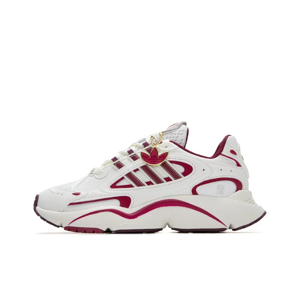 adidas-originals-ozmillen-slip-resistant-low-top-casual-shoes-unisex-white-light-scarlet-chestnut-red-jr0090
