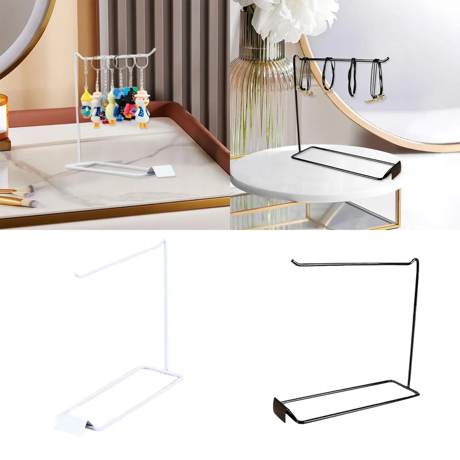 

Органайзер для ювелирных изделий, подставка для модных металлических сережек, подставка для ожерелья, колец, безделушек, повязка на голову, прямая трансляция