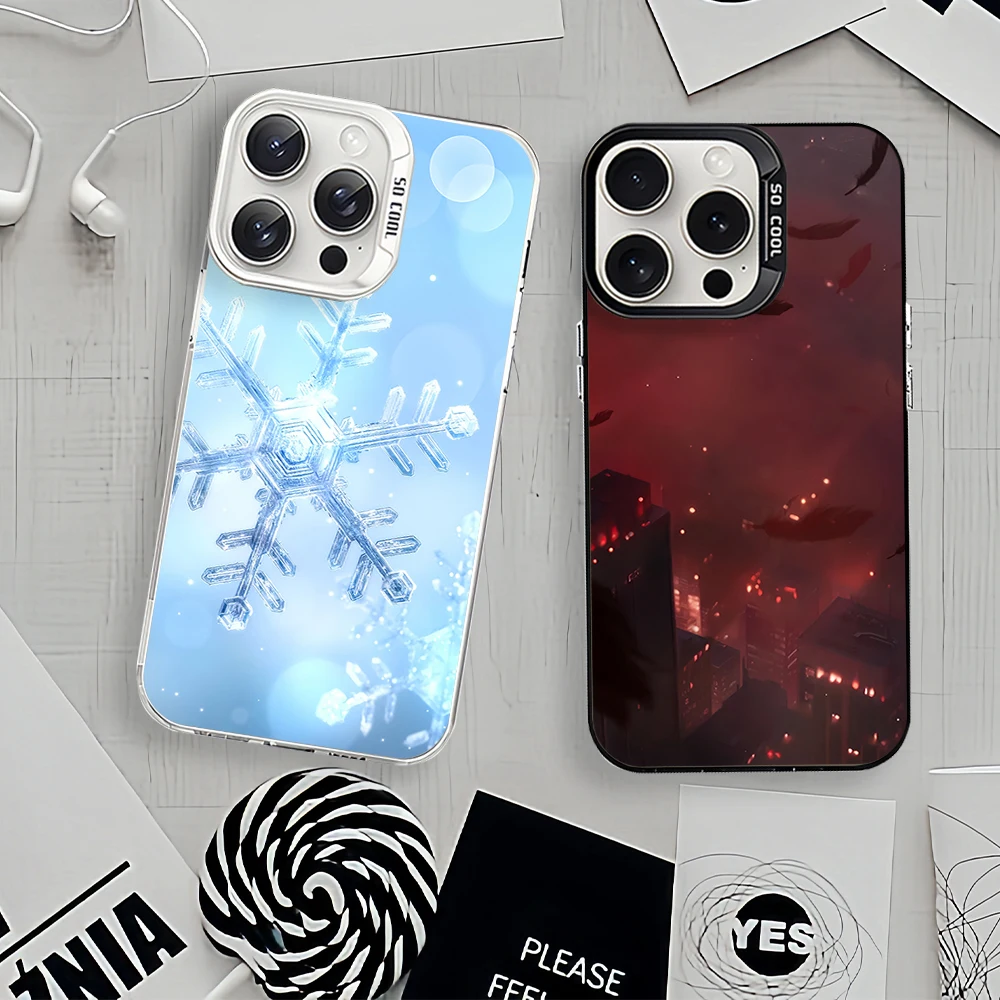 Game Prize draw Love and Deepspace For iPhone 11 12 13 14 15 16 Pro Max Plus Black White Shockproof Cover Laser IMD Phone Case