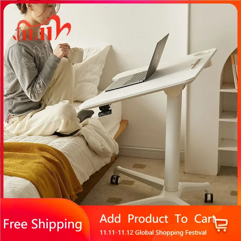 

Home Lifting Laptop Office Desk Minimalist Standing Style Lifting Workbench Book Table Study Mesa De Trabajo Hotel Furniture