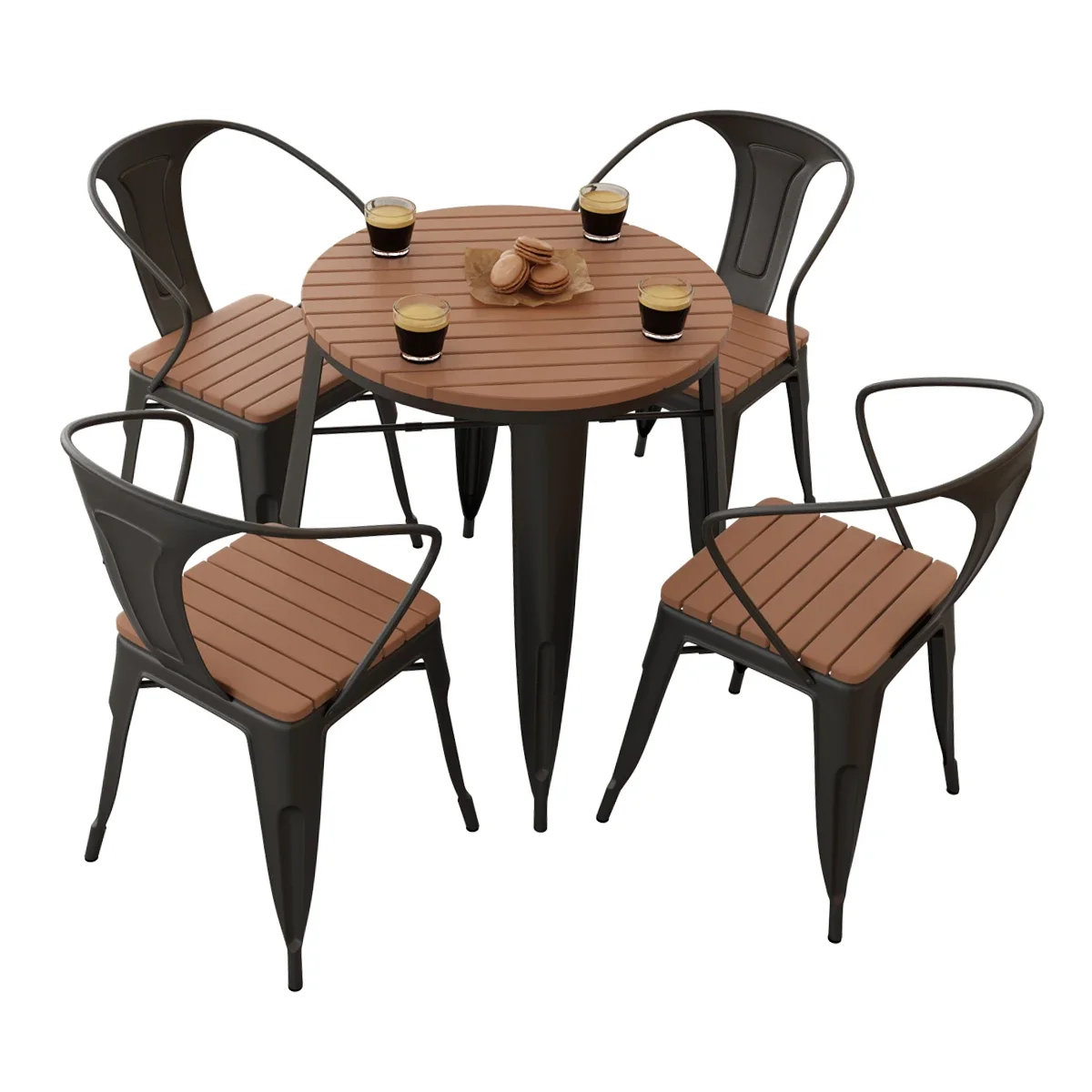 

TLL Table and Chair Combination Outdoor Courtyard Garden Balcony Three-Piece Set