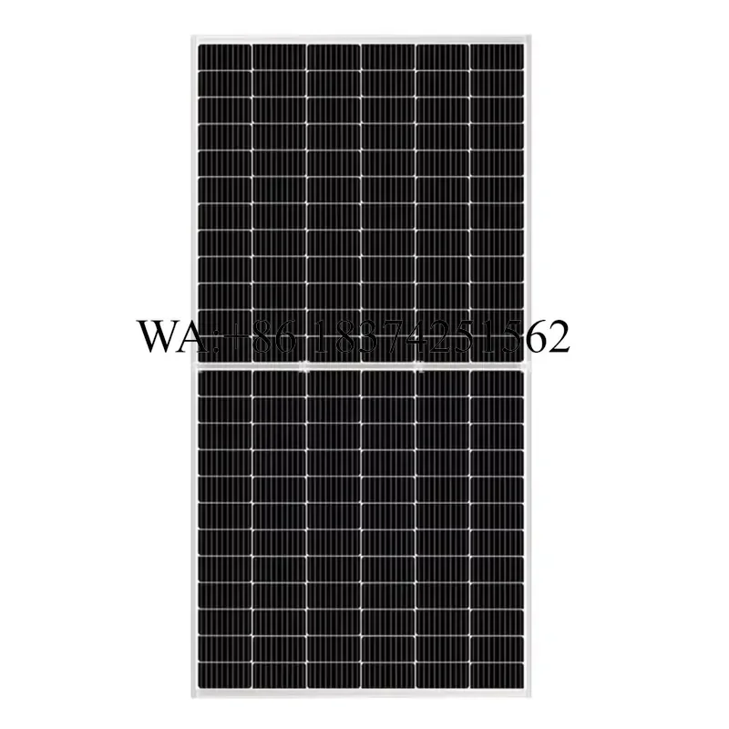 Wmwmnu 500W Single Glass Solar Panel for Outdoor Boat Home Use 24V Power Station System 12V Battery Charging with 30A