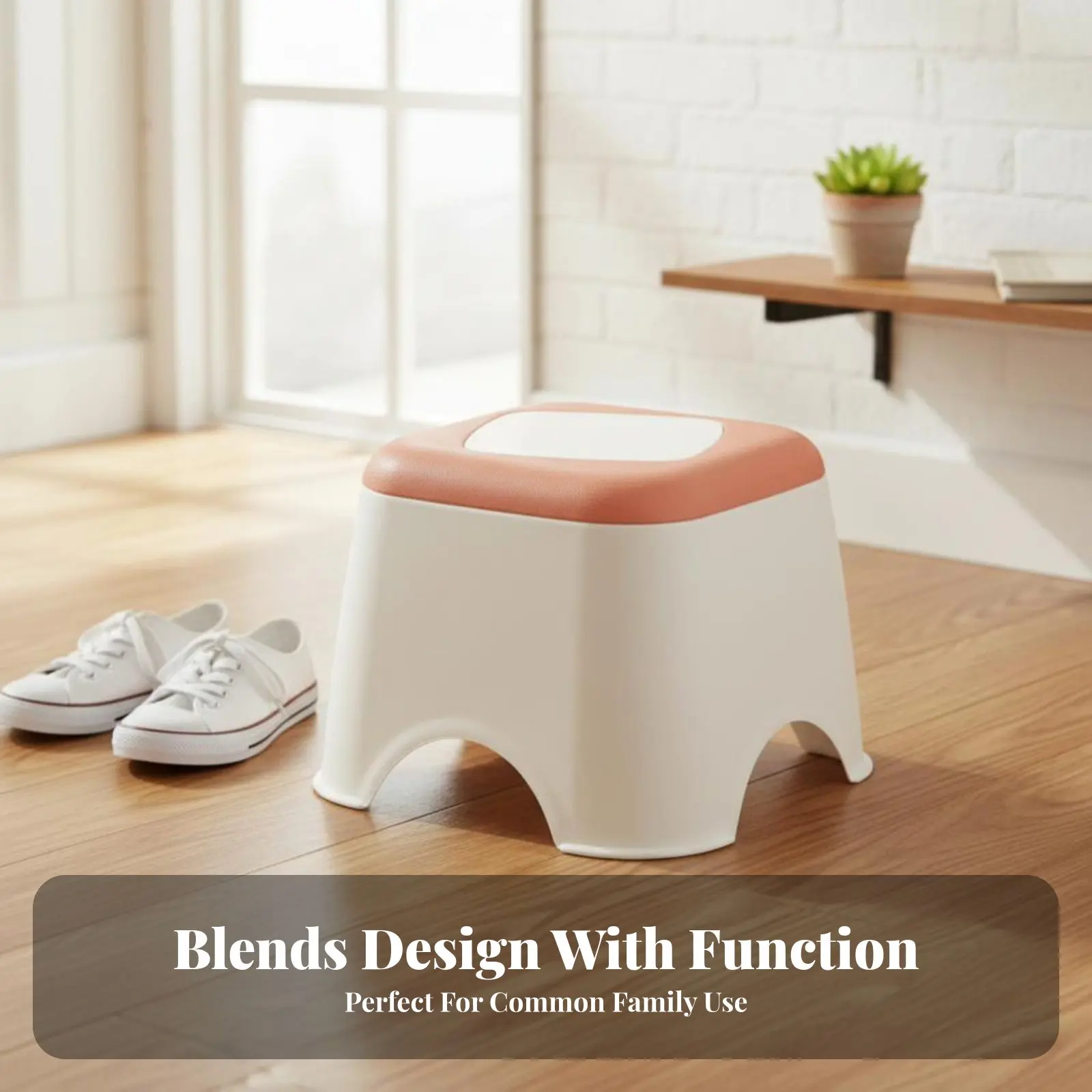 

Slim-Stool Stool Space-Saving Household Furniture Sturdy Multi-Use for Children, Homeowners, Living Room, Entryway