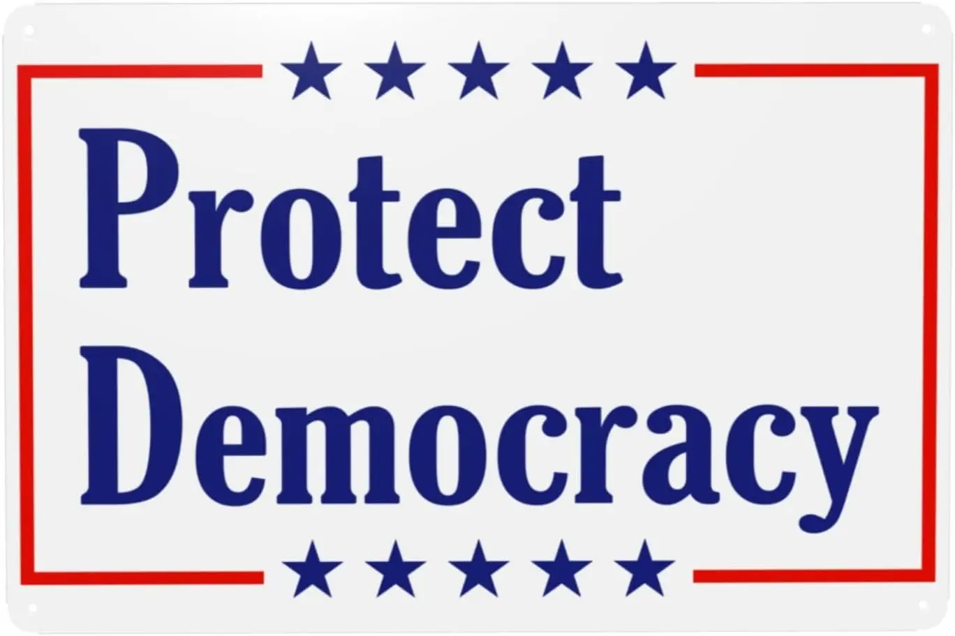 Panneau en métal « Protect Democracy Vote Blue Anti 8647 Make Truth Great Again », pour l'extérieur, l'intérieur, le jardin, la pelouse