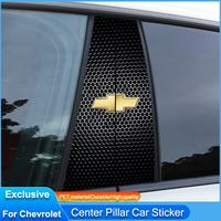 Car Stickers B-Pillar Center Column Decoration Cover Waterproof PET Decals Auto Accessorie For Chevrolet Spark Captiva Z71 Sail