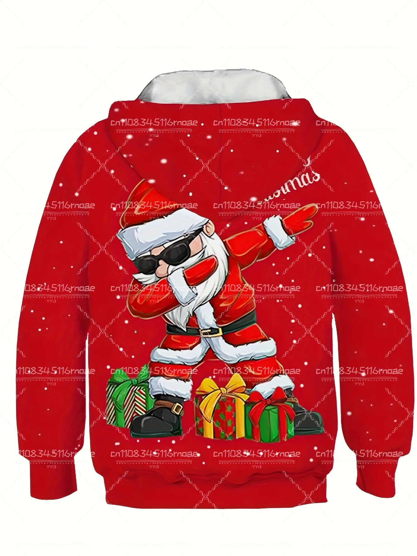 2026 جديد لطيف ثلاثية الأبعاد مطبوعة عيد الميلاد الفتيات البلوز البلوز لخريف وشتاء مناسبة لملابس رياضية في الهواء الطلق