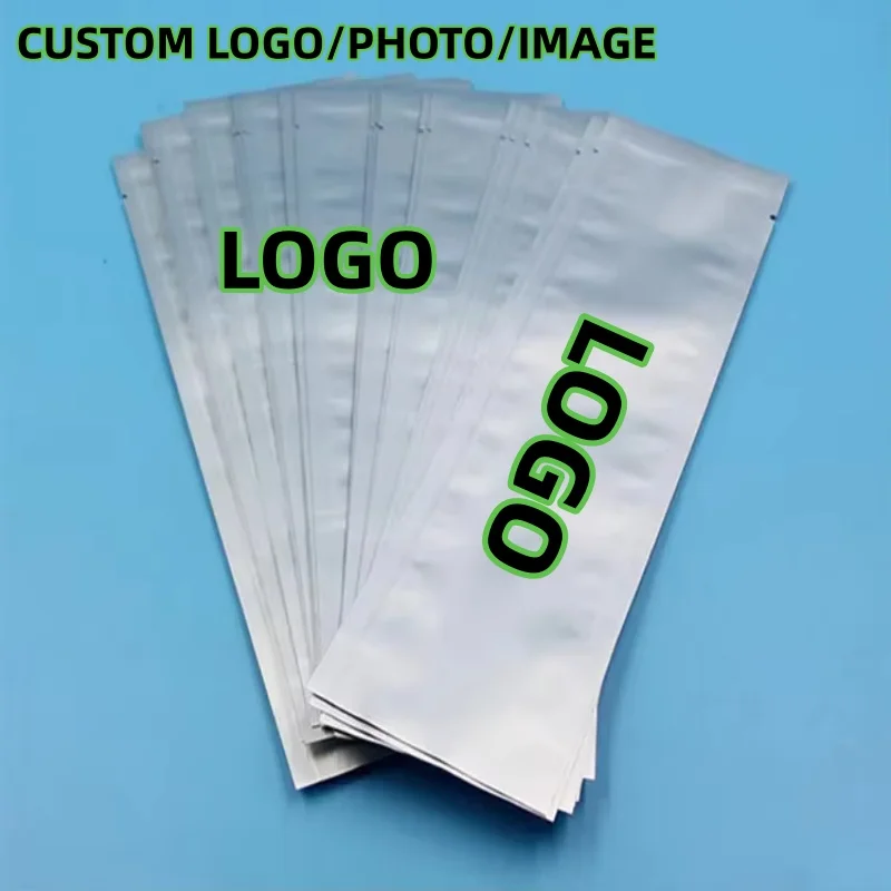 

100Pcs Resealable Foil Pouches Open Top Translucent Bags for Eyelash Extensions, Makeup Brushes, Syringes & Cosmetics