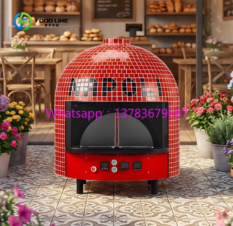 Customized 12 Inch Commercial Electric Pizza Kiln Oven Desktop Clay Pizza Oven High Temperature for Pizzeria