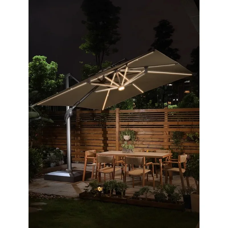 

Outdoor Parasol Garden Solar Light Bar Sun Umbrella Villa Terrace Outdoor Outdoor Roman Umbrella