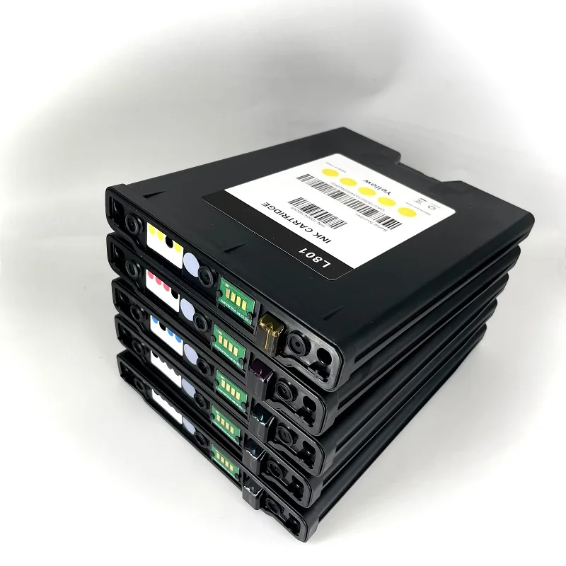 

A Set of 5 Compatible with AFINIA L801 Ink Cartridge, Chip 250ml, Suitable for AFINIA L801, L-801 Memjet L801 KKCMY