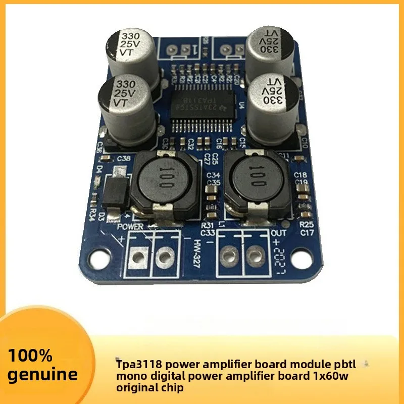 TPA3118 PBTL Mono Digital Amplifier Board 1X60W Original Chip