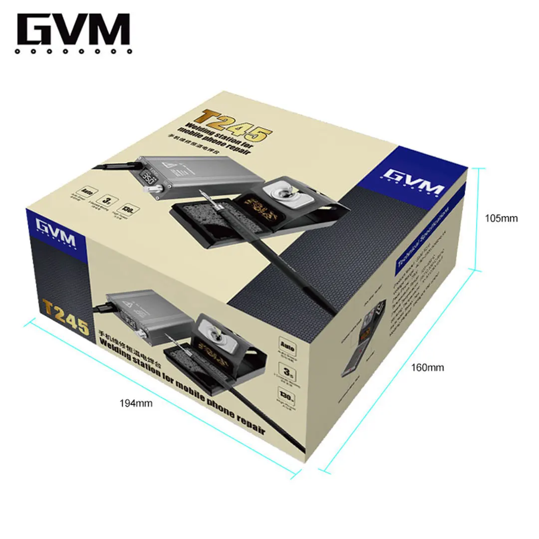 SUNSHINE GVM T245 T115 T210 Soldering Station With Soldering Iron Tips For Mobile Phone Repair SMD BGA Welding Rework Station