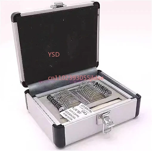 Optical Progressive Multifocal Trial Lens Fitting Kit with Portable Aluminum Storage Case