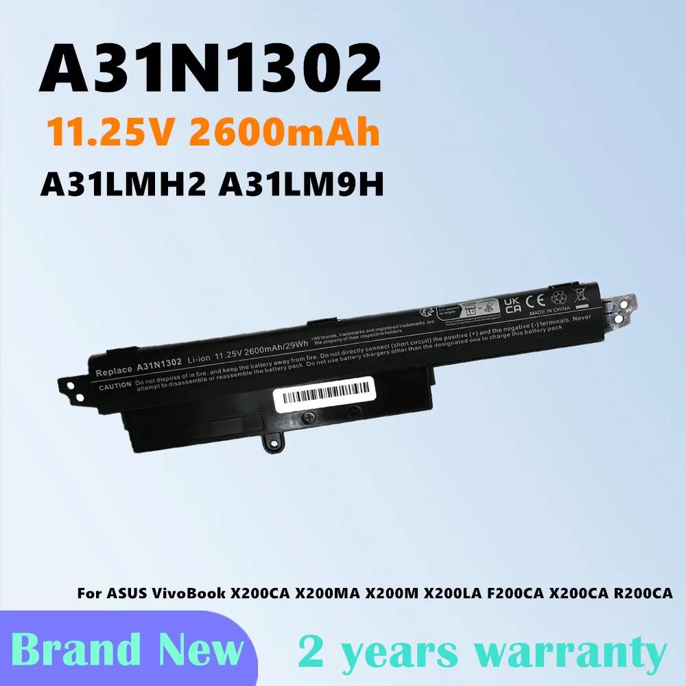 Batería para ordenador portátil ASUS VivoBook X200CA X200MA X200M X200LA F200CA X200CA R200CA 11,6 "A31LMH2 A31LM9H, 11,25 V, A31N1302
