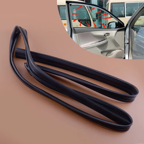 Уплотнитель для стекла передней левой двери 8151-12211 для Toyota Corolla ZZE122 ZRE120 2004 2005 2006 2007 2008 2009-2013