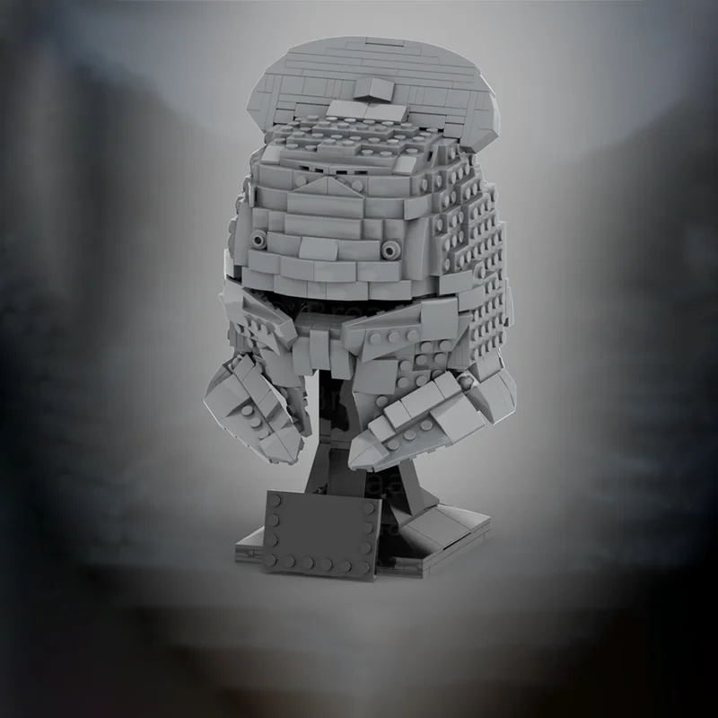 584pcs Custom Building Kit: The Hobbit Uruk-hai Swordsman Helmet Model