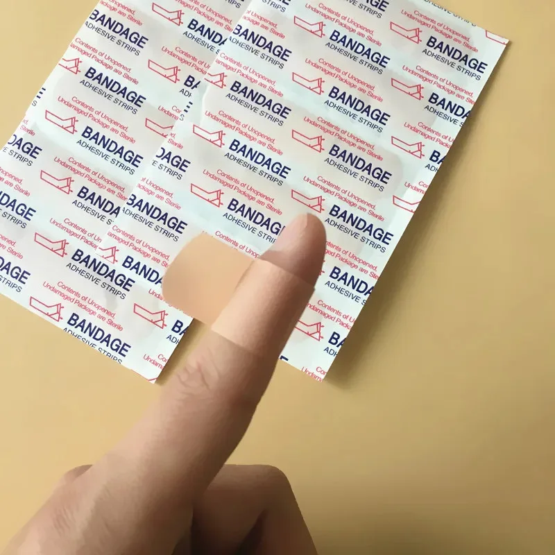 100/200/300/400/500 Stück wasserdichter Verband, Vliesstoff, selbstklebender Wundverband, Pflaster, atmungsaktive Erste-Hilfe-Bandagen
