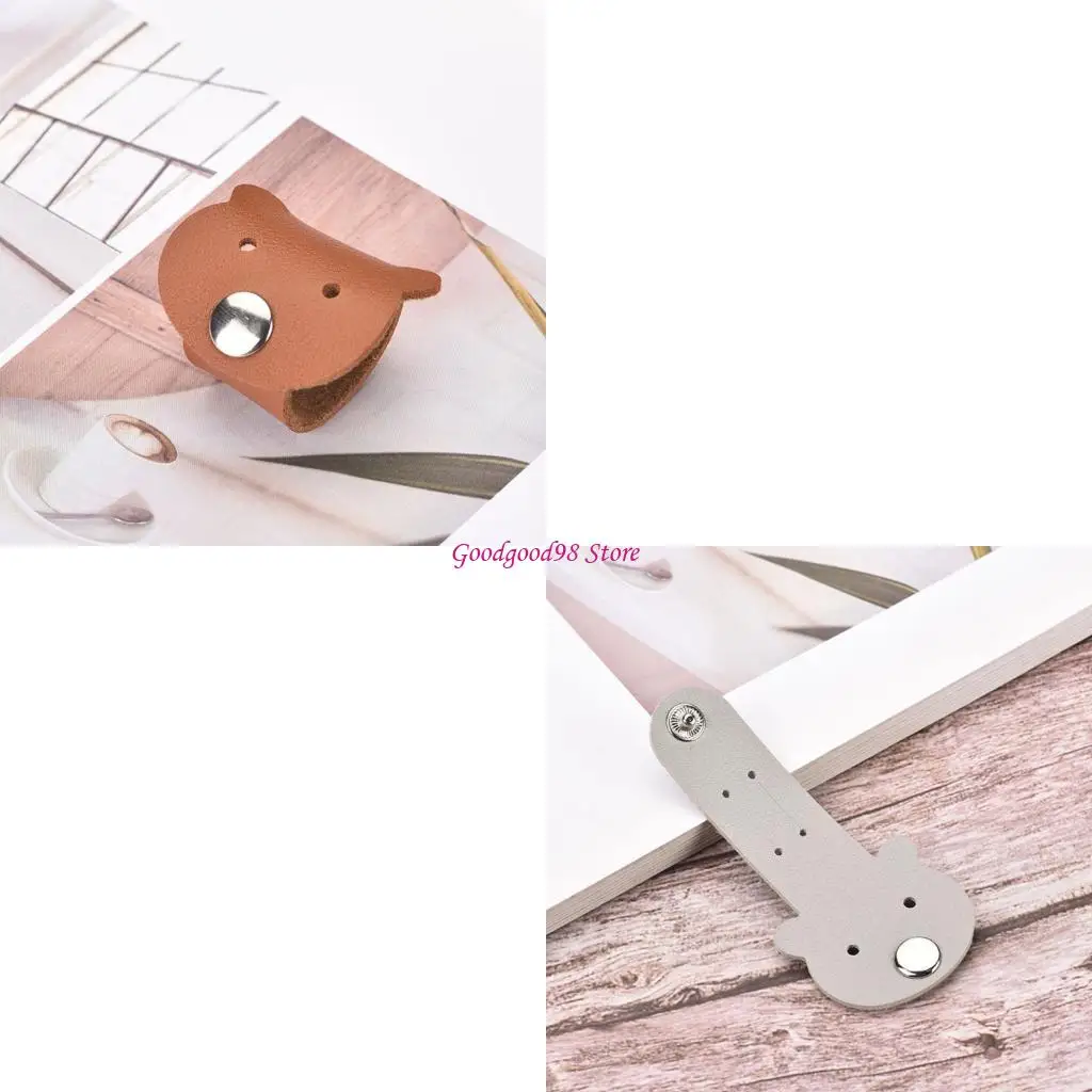 

Cartoon Bear PU Cable Clips Buckle Wire Management For Electronic Devices And Travel Essential Multiple Color W8EC