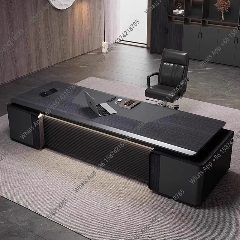 

Boss desk simple modern table and chair combination new Chinese class desk single president table manager office furniture