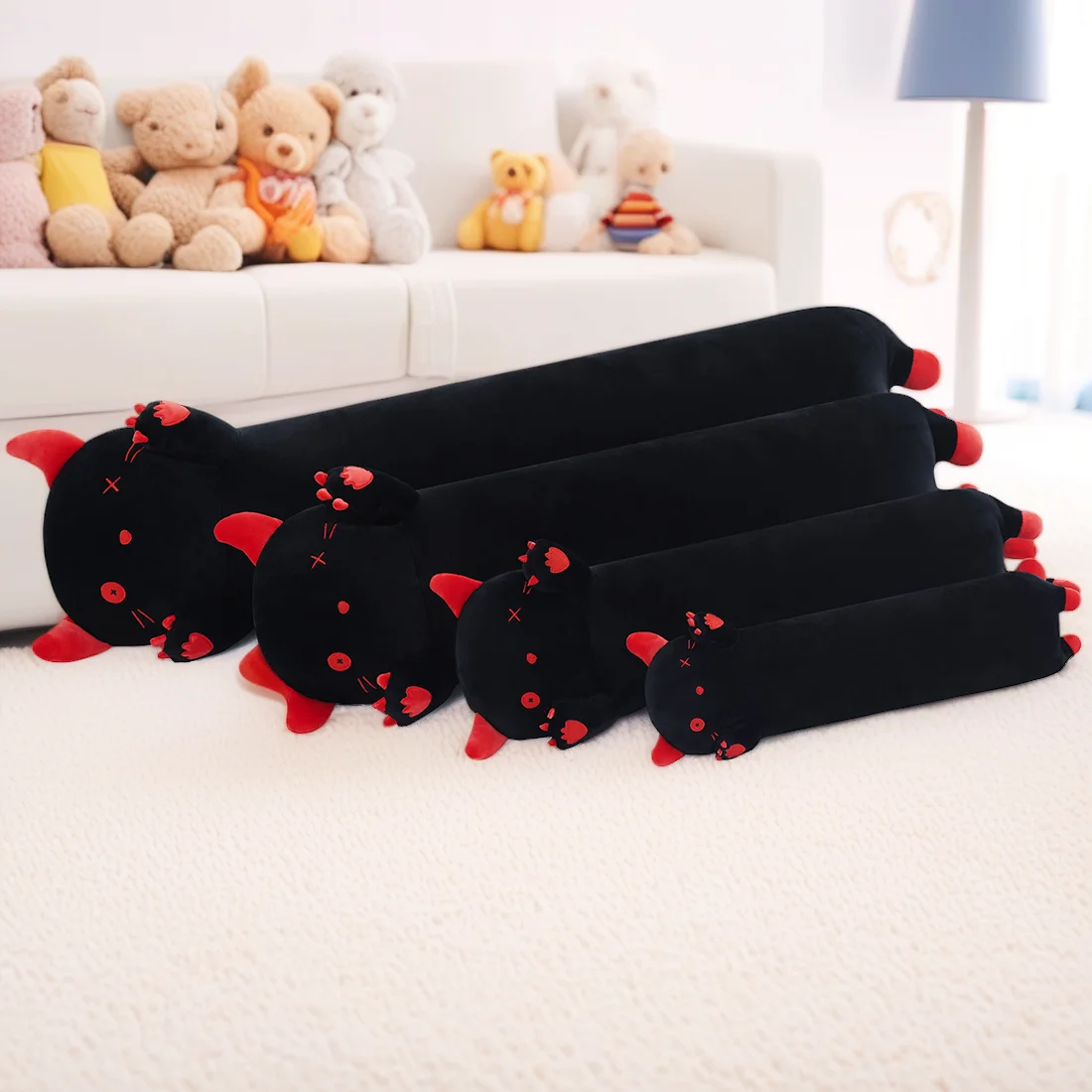 Brinquedo de Pelúcia Azul Axolote, Almofada de Axolote, Presente para Crianças e Meninas