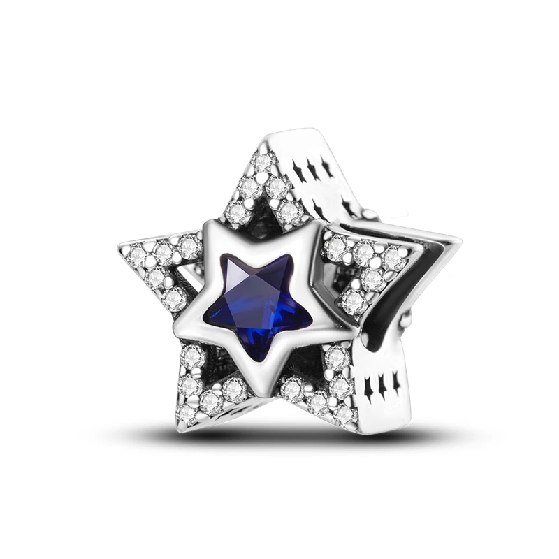 Originele 925 Sterling Zilver Zodiac Star Astrolabe Charm Kralen voor Pandora DlY Armband Dames Sieraden Geschenken