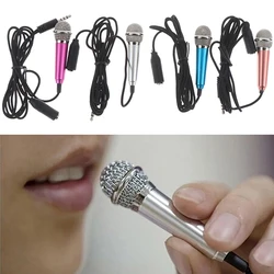 Portable Stereo Studio Mini Microphone KTV Karaoke Mini Mic Mikrof For Cell Phone Laptop PC Desktop Small Size Handheld Microfon