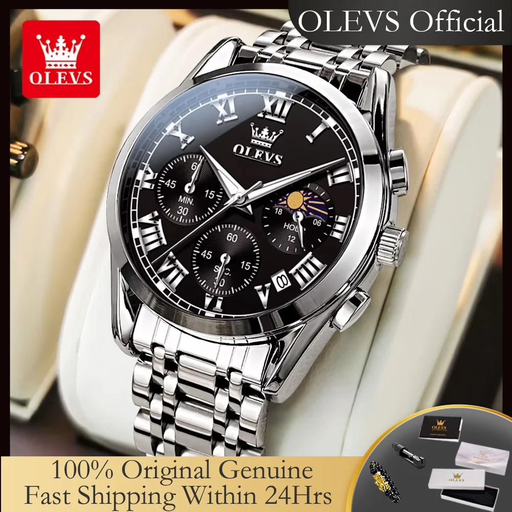 olevs-2871-メンズ腕時計-高級ブランド-オリジナルクォーツ時計-クラシックムーンフェイズ-クロノグラフ-防水-夜光-メンズウォッチ