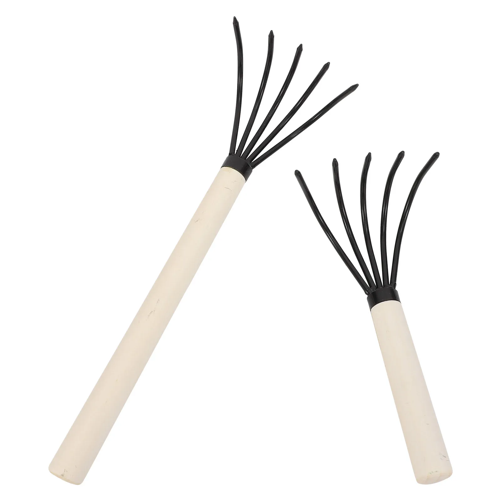 

2Pcs Efficient Seaside Clam Rake Portable Rake for Seaside High-Carbon Steel Material Easy to Use and Clean Digging Tool