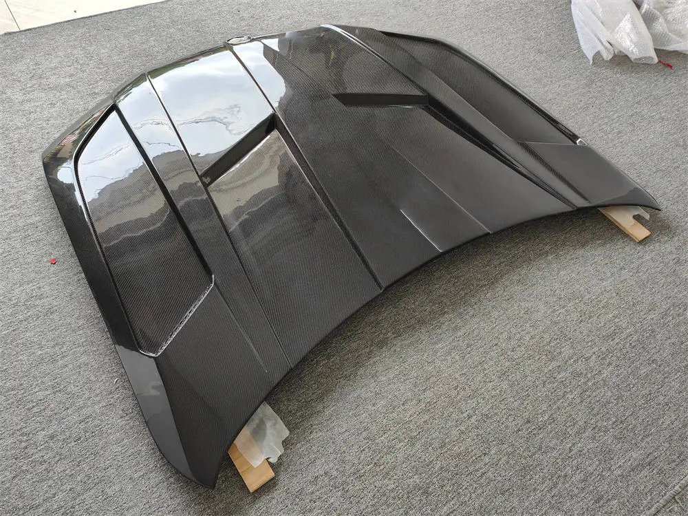 LD نمط ألياف الكربون الجافة محرك بونيه لسيارات BMW X5 X6 X5M X6M 2019 + نماذج G05 G06 F95 F96 استبدال جزء الجسم