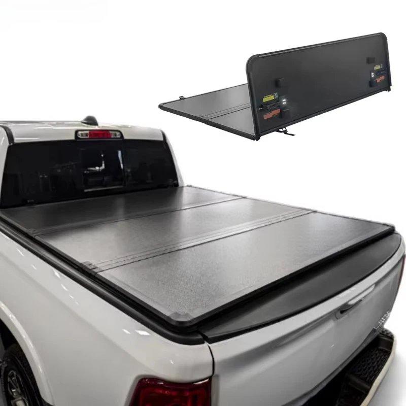 

Pickup Box Tonneau Covers Truck Tri Fold Bed Cover for 2018 2019 2020 Ram 1500 Laramie 2500 3500 6.4 8ft Bed